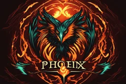 Phoenix like infinity logo