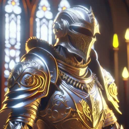 stylized gothic knight with ornaments, epic, fantasy, intricate, hyper detailed, artstation, concept art, smooth, sharp focus, ray tracing, vibrant, photorealistic, textured, centered, 4k