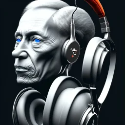 headphones, detailed, picasso