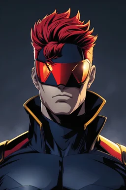 Cyclops from X-Men, Official My Hero Academia Art Style.