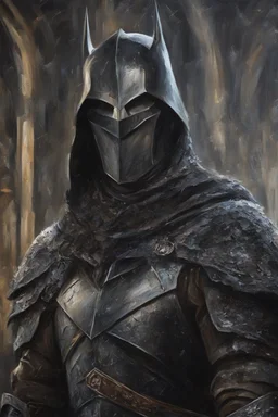 medium shot, dark knight medieval, details, 8k, oil painting