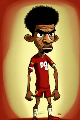 Vincent Abu Bakr Footballer cartoon 2d