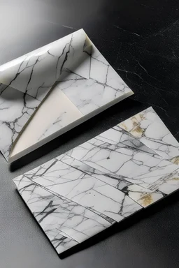 Granite and marble combined in an A4 envelope