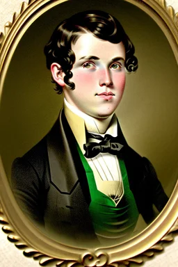 Extremely rich young liberal student portrait 1800s