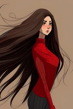 long hair spiderwoman