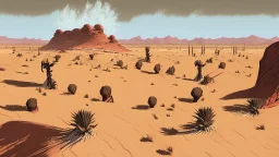 desert, comic style