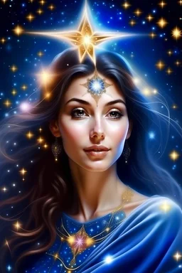 luci angeli natale stelle chakra donna bellissima principessa cosmica