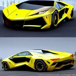 Realistic Futuristic Lamborghini