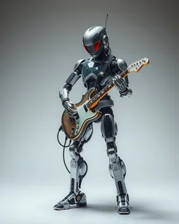 full body all to feet rendering robotic Punk rocker playing electric guitar, he having chasing clear surfaces it from transparency super clear glass explore inside machine components, advance design futuristic sci fi picture,find details,Sony Alpha 7 50mm 1.8,medium shot, high-resolution image with fine details,ultra detailed,ultra realistic,extremely realistic,intricate,photorealistic,epic composition