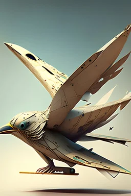 A plane designed from a bird