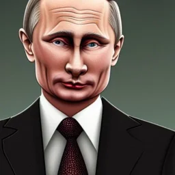 Vladimir Putin drawn by herge