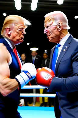 donald trump boxing joe biden