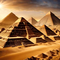 Imágen real de las pirámides de Egipto en la Época de los faraones