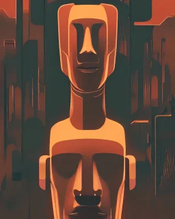 portrait of moai as a cyborg. intricate abstract. intricate artwork. by tooth wu, wlop, beeple, dan mumford. mulholland drive by david lynch, dune by david lynch, blade runner 2049 by dennis villeneuve, patrick nagel, octane render, trending on artstation, greg rutkowski very coherent symmetrical artwork. cinematic, hyper realism, high detail, octane render, 8 k, iridescent accents