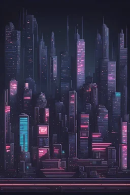 2D sign name for a cyber city, pixel art