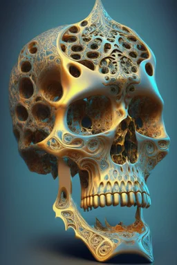 Skull liquid latex tanjore art fractal design zbrush --niji 5