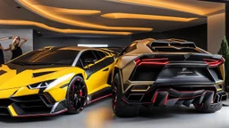 Lamborghini Urus MANSORY Fused with Lamborghini Veneno, Super Detailed, desktop wallpaper, 4K