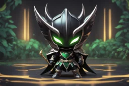 Chibi Mantis lord knight venom in 8k solo leveling shadow artstyle, in the style of fairy academia, hollow knight them, mask, close picture, neon lights, intricate details, highly detailed, high details, detailed portrait, masterpiece,ultra detailed, ultra quality