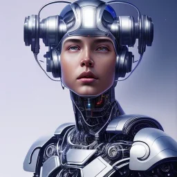 cosmos masterpiece, humanoid cyborg robot, sango fantasy, fantasy magic, sharp focus, illustration, highly detailed, digital painting, concept art, matte, artgerm and paul lewin and kehinde wiley, full figure, fit in board, cyber punk, pretty accurate hands face fingers, natural aye, fit within portrait