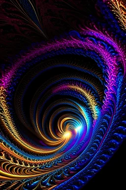 Spiral fractal psychedelic vortex to the centre of the earth :: made from swirling atmosphere :: crystalline fractal structures spiralling, beautiful, stunning, hyper-realistic, unreal engine, magic, Infinite patterns volumetric lighting, bioluminescence :: iridescent :: 3d layers ornate --q 4 --s 700