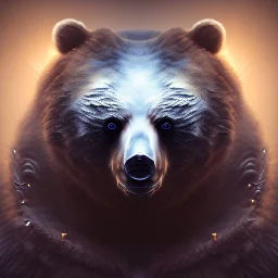 bear, feathers, 17th century, dark setting, insanely detailed, 16k resolution, perfect eyes, round pupil, cinematic smooth, intricate detail, Renaissance style, dark blue pick