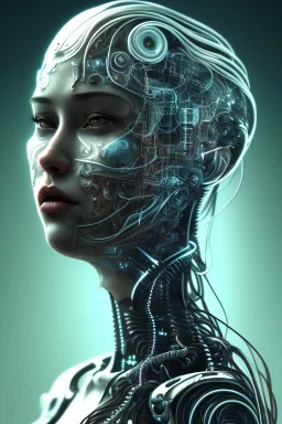 cyberpunk, head, scream women, portrai, face cry, perfect skin, tron, cyborg, robot, cyborg, seven , perfekt, real, dream, hr giger