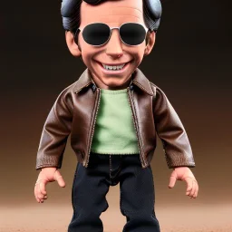 wide view Fonzie Winkler toy Action figure doll 1975 realistic (thumbs-up) (face) rayban grin, fonzarelli, jukebox background