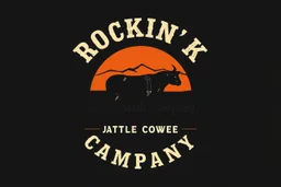 logo ideas for Rockin' K Cattle Company.