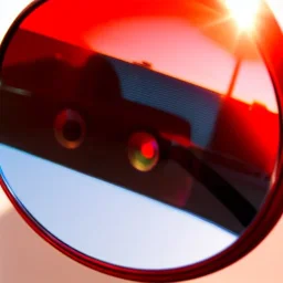 Album art cover, fisheye, light, flat, blob, bokeh, blur, mirror, reflection, holo