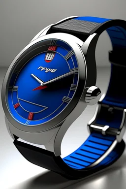Design a contemporary, high-end wristwatch that incorporates subtle and elegant Pepsi branding elements to appeal to modern consumers.