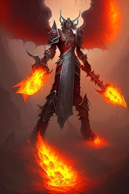 world of warcraft fire black demon in hell