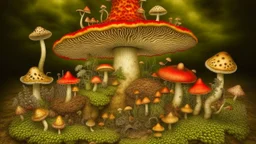 the growth of fungi, bizarre, surreal by Kit Mizeres