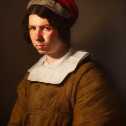 A portrait of a plague victim, art by Satoshi Nakamoto trending on artstation