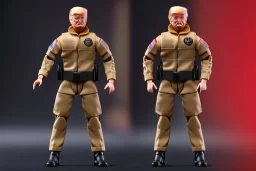 G.i. Joe toy doll plastic Donald Trump, gun,boots