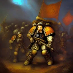 Rembrandt space marine battle