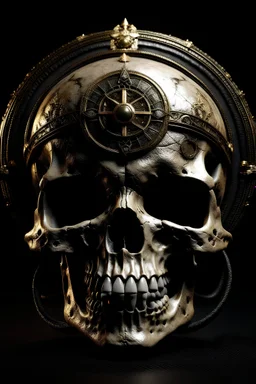 skull with halo