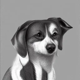 Portrait of an anthropomorphic dog