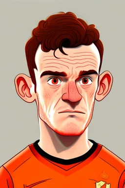 Andrew Robertson Footballer ,cartoon 2d