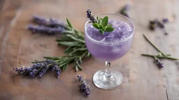 lavender garnish cocktail idea