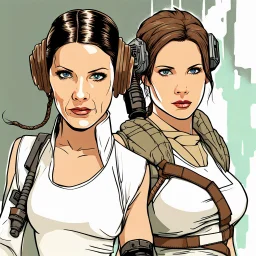 Princess Leia meets Lara Croft