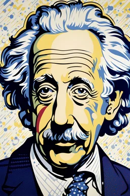 Einstein portrait by Lichtenstein