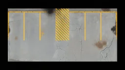 Ground layout for a parking lot. Add skid-marks, add many oil ground stains, fine cracks and weathering, wet spaces, potholes. burnt, and make a little darker