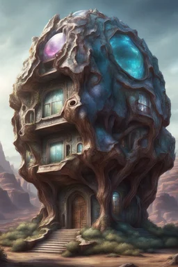 non-euclidian giant jewels mutant lifeform house