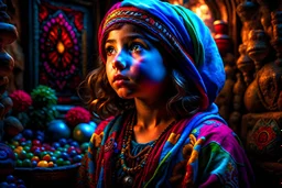 little palestinian girl, palestinian theme, insanely detailed artwork , vibrant deep colors, magnificent hyperdetailed, maximalist, HDR, 16k resolution, trending on ArtStation, CGSociety, sharp focus, stained glass background resolution HDR