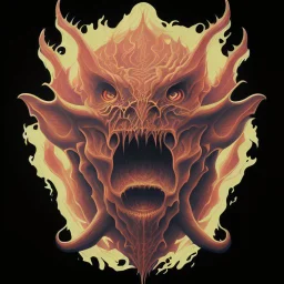 "Craft a compelling and infernal logo for 'Beelzebub,' channeling the essence of this demonic entity. Infuse the design with dark and sinister aesthetics, incorporating devilish symbolism, intricate details, and an overall malevolent atmosphere. Utilize a color palette that conveys the fiery depths of hell, and employ typography that exudes a sense of demonic authority. The logo should evoke fear and fascination, capturing the legendary and malefic nature of Beelzebub."