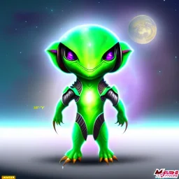 Unique adorable alien species