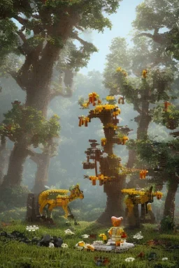 lego tree forest animals children