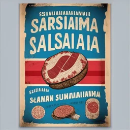 uruguayan uruguay salami poster