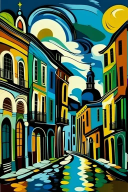 New Orleans in Picasso style