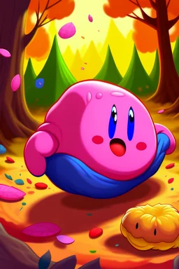 seurity chasing kirby why kirby is eating a donut